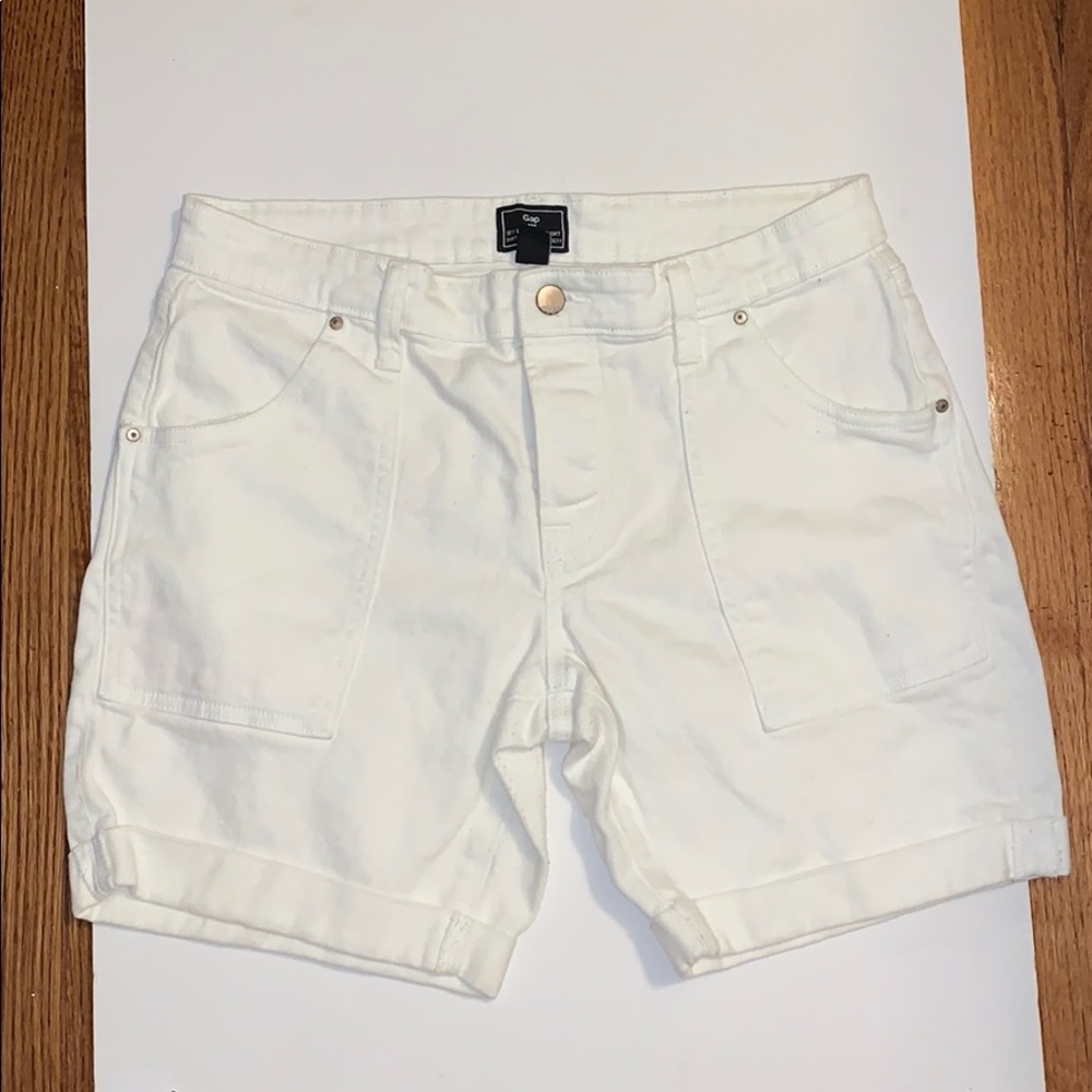 White jeans shorts